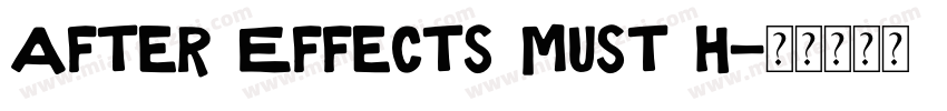 After Effects must h字体转换
